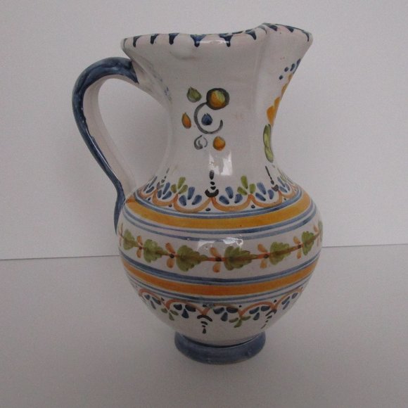 Talavera Art Rare Vintage Talavera Pottery Pitcher Signed Mave